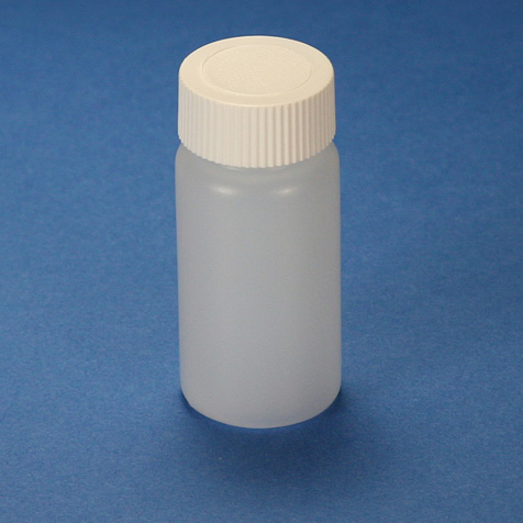 Globe Scientific Scintillation Vial, 20mL, HDPE, with Separate White Screw Cap Scintillation; low activity; blood